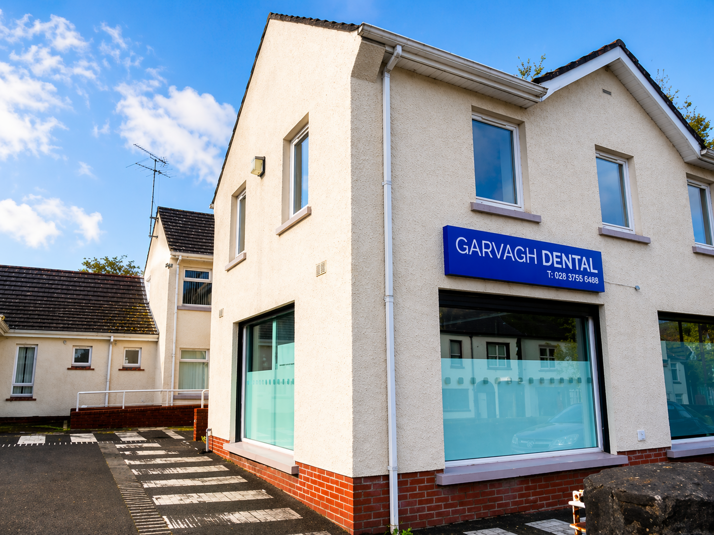 The exterior of Garvagh Dental Practice on Main Street